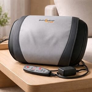 Shiatsu Massage Luxe Portable Back and Neck Massager - Gray/Black